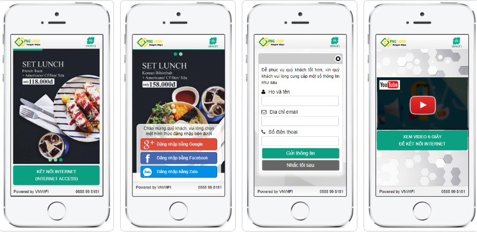 WiFi Marketing miễn phí cho Unifi