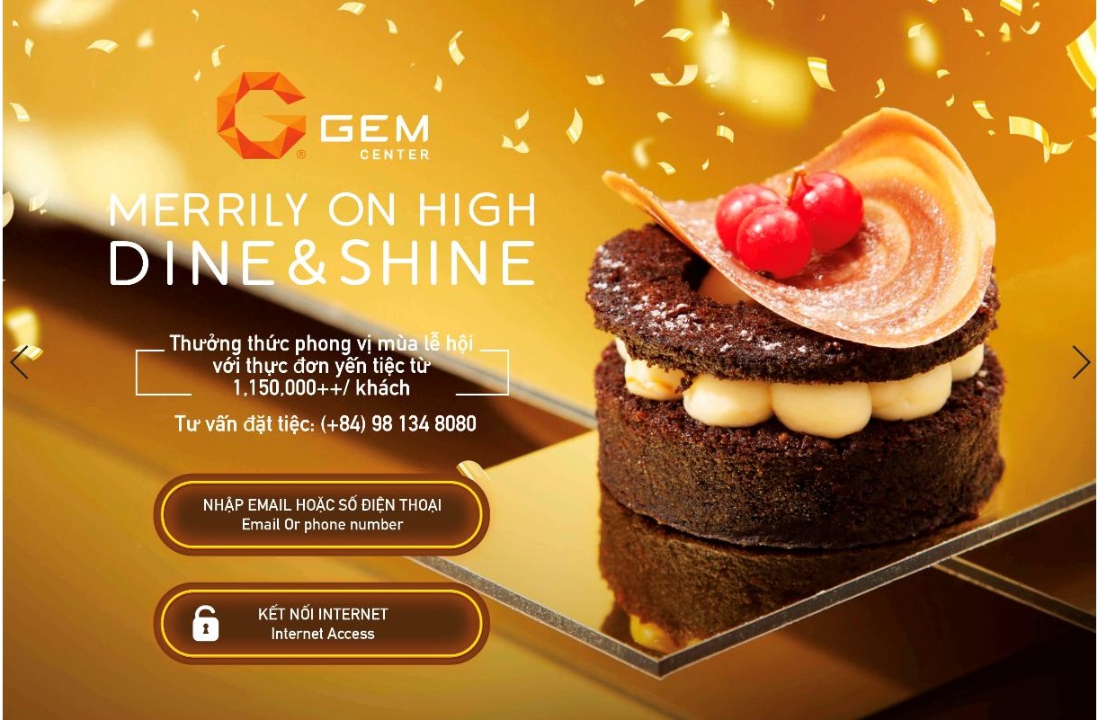 WiFi Marketing tại trung tâm hội nghị sự kiện Gem Center