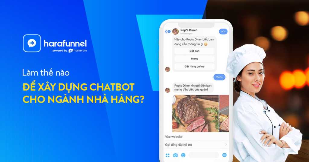 Xây dựng chatbot cho nhà hàng bằng Harafunnel