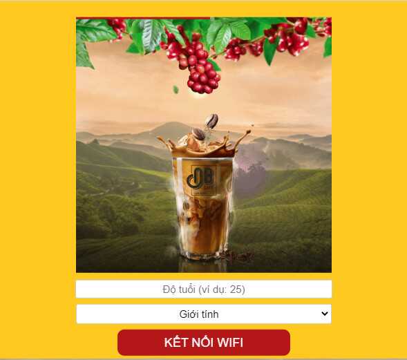 WiFi Marketing tại Cà Phê Ông Bầu