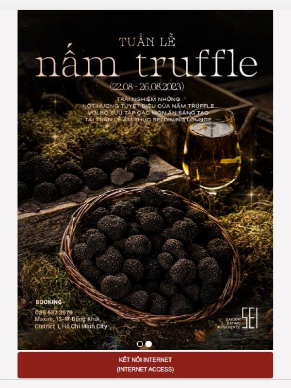 Wifi Marketing tại SEI Dining Lounge