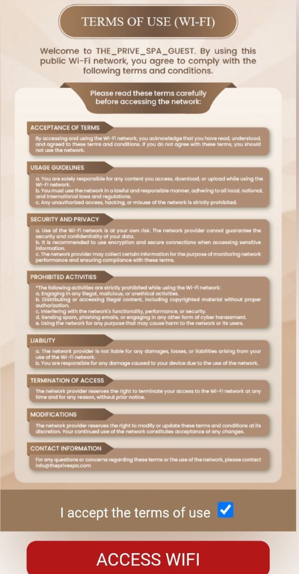 Wifi Marketing tại The Privé Spa