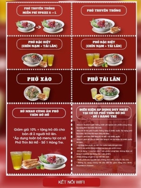 Wifi Marketing tại Phở Thìn Bờ Hồ